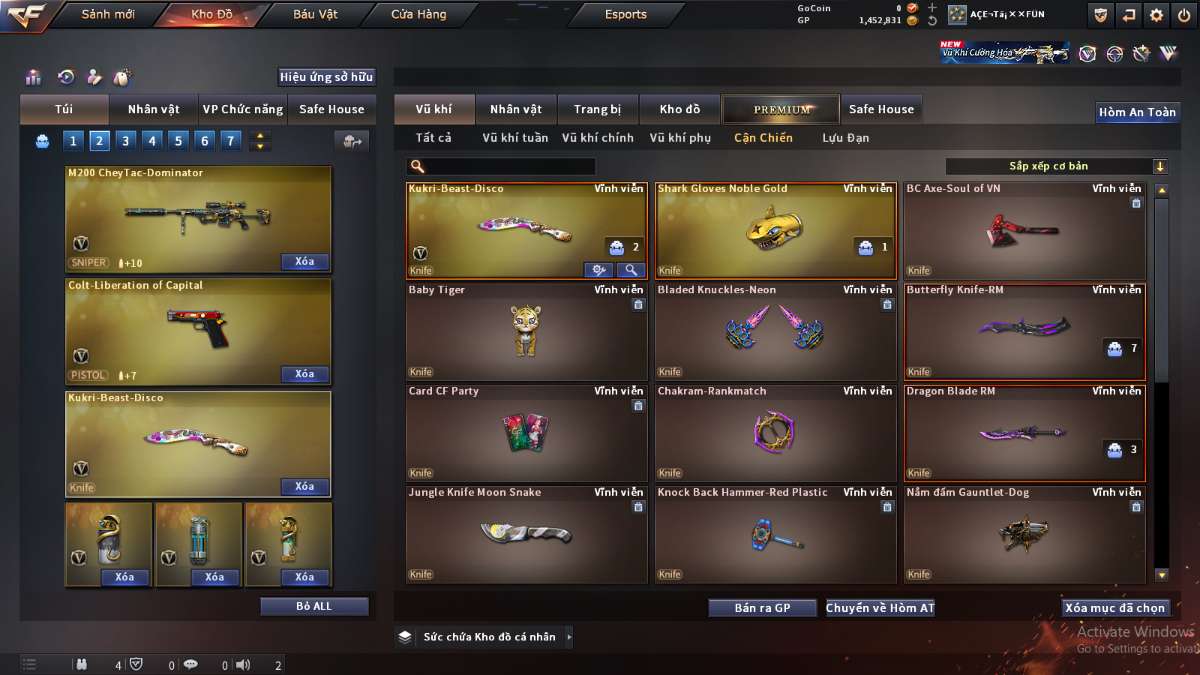 shop acc cf uy tin gia re